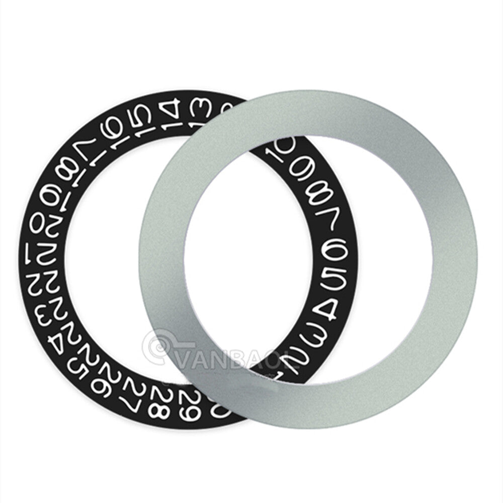 Black Background Black Character Date Disk Date Wheel for Seiko NH35 NH36