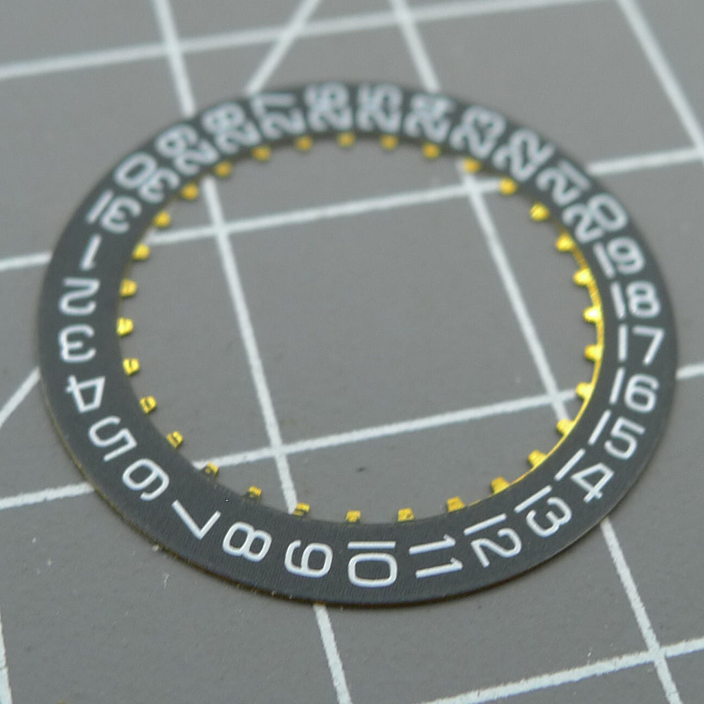 2 PIECES Generic Date@3 Black Date Disk Wheel for ETA2824-2 2892 Movement