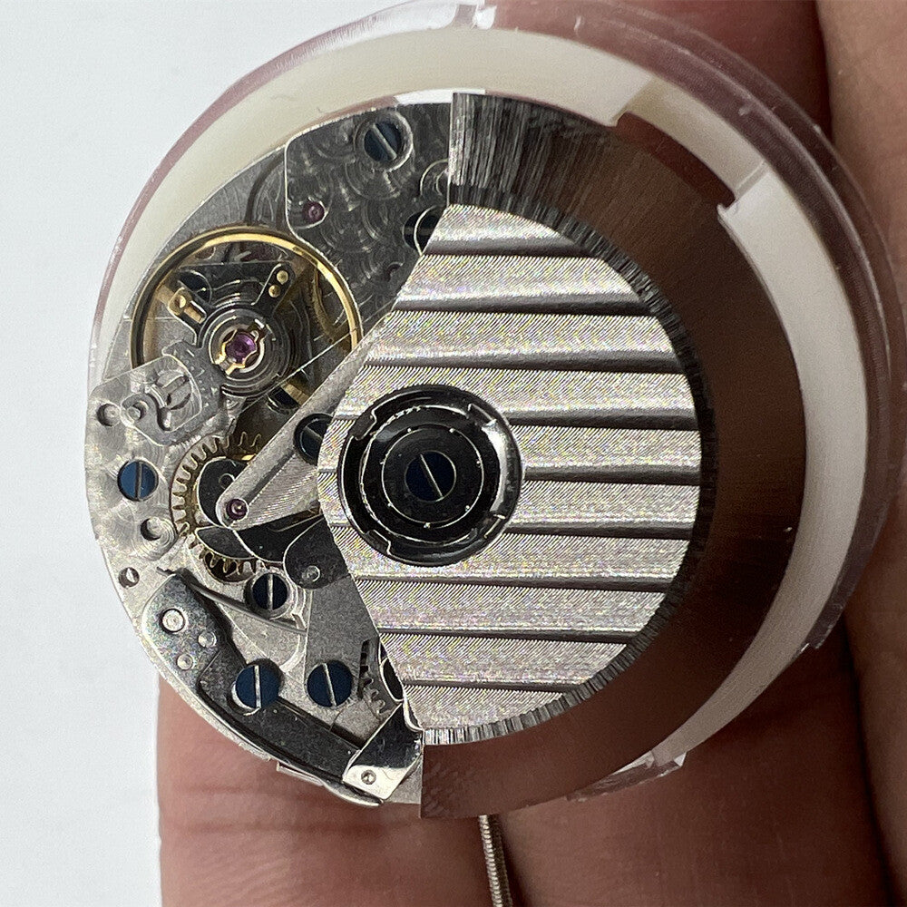 China SHANGHAI 7750 Black Automatic Mechanical Movement Day Date Small Second@9
