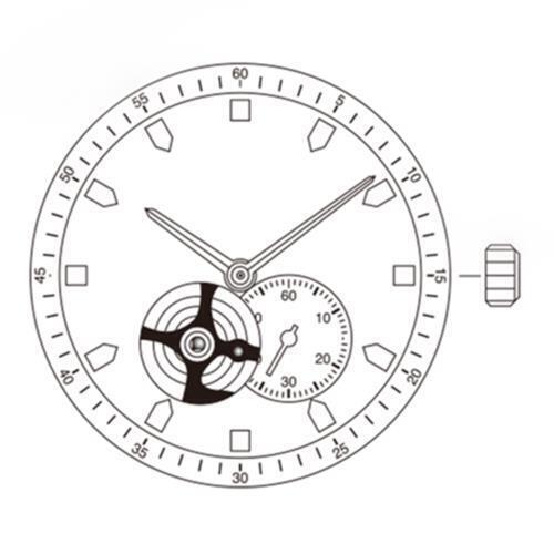 Miyota / Citizen 82S5 Golden Plated Japan Automatic Mechanical Movement