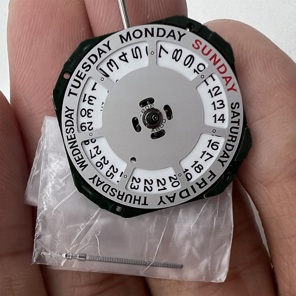 Brand New Quartz Movement Miyota 2350 3 Hands Day Date Movement With Watch Stem
