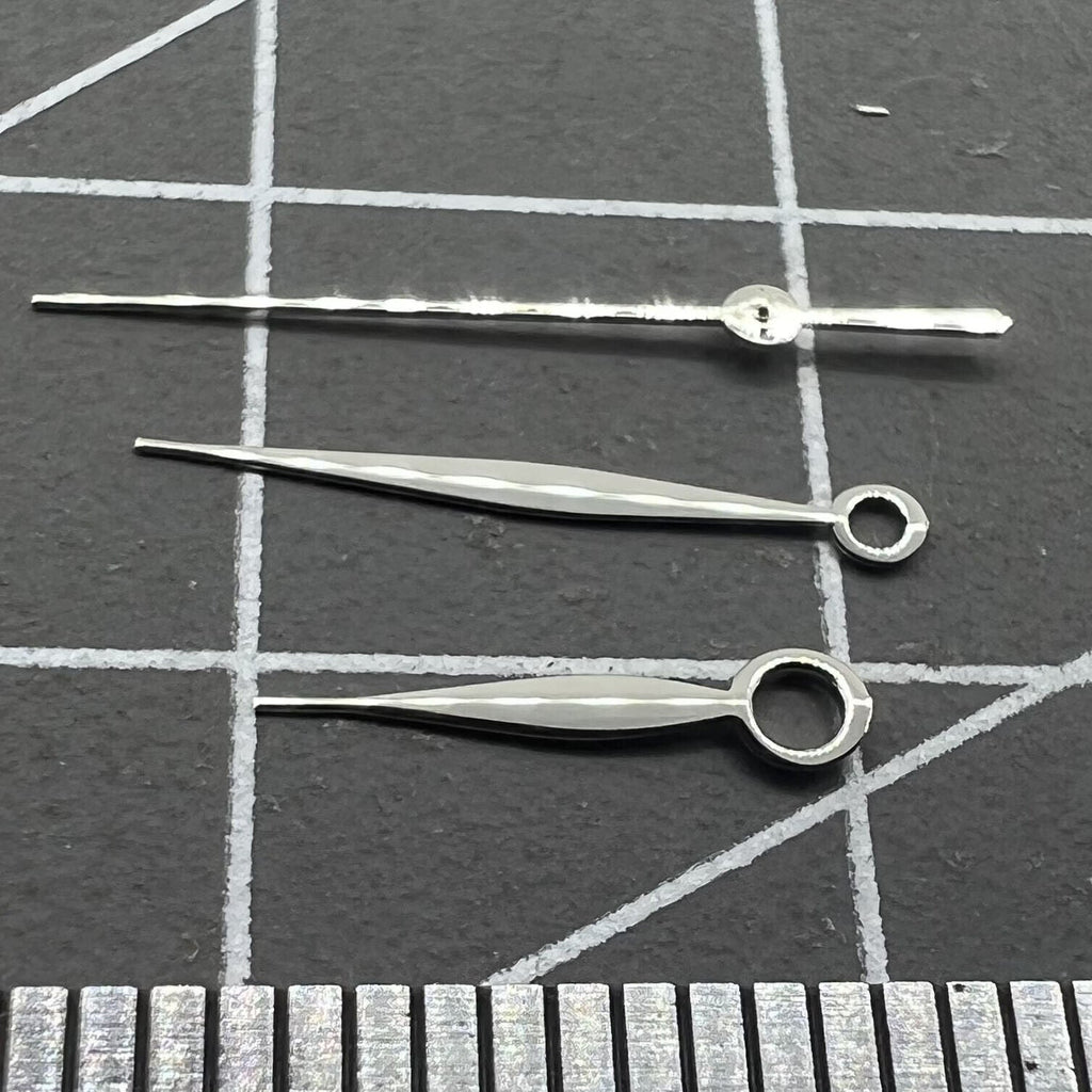 2 Sets/Pack Silver Hour/Minute/Second Hand Men Hands Set for Miyota 9015