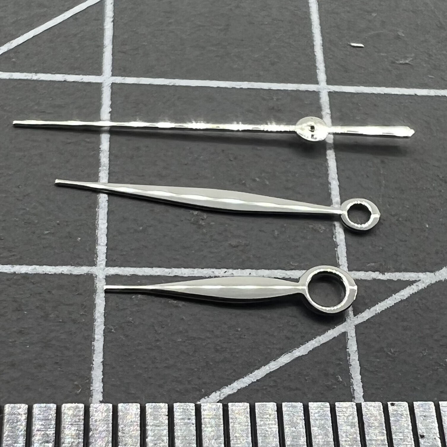 2 Sets/Pack Silver Hour/Minute/Second Hand Men Hands Set for Miyota 9015