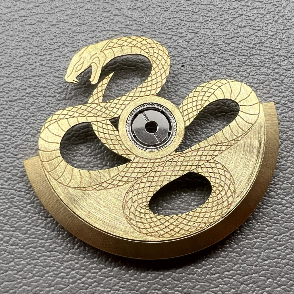 Golden Snake Pattern Oscillating Weight Rotor for NH34 NH35 NH36 NH38 Watch Move