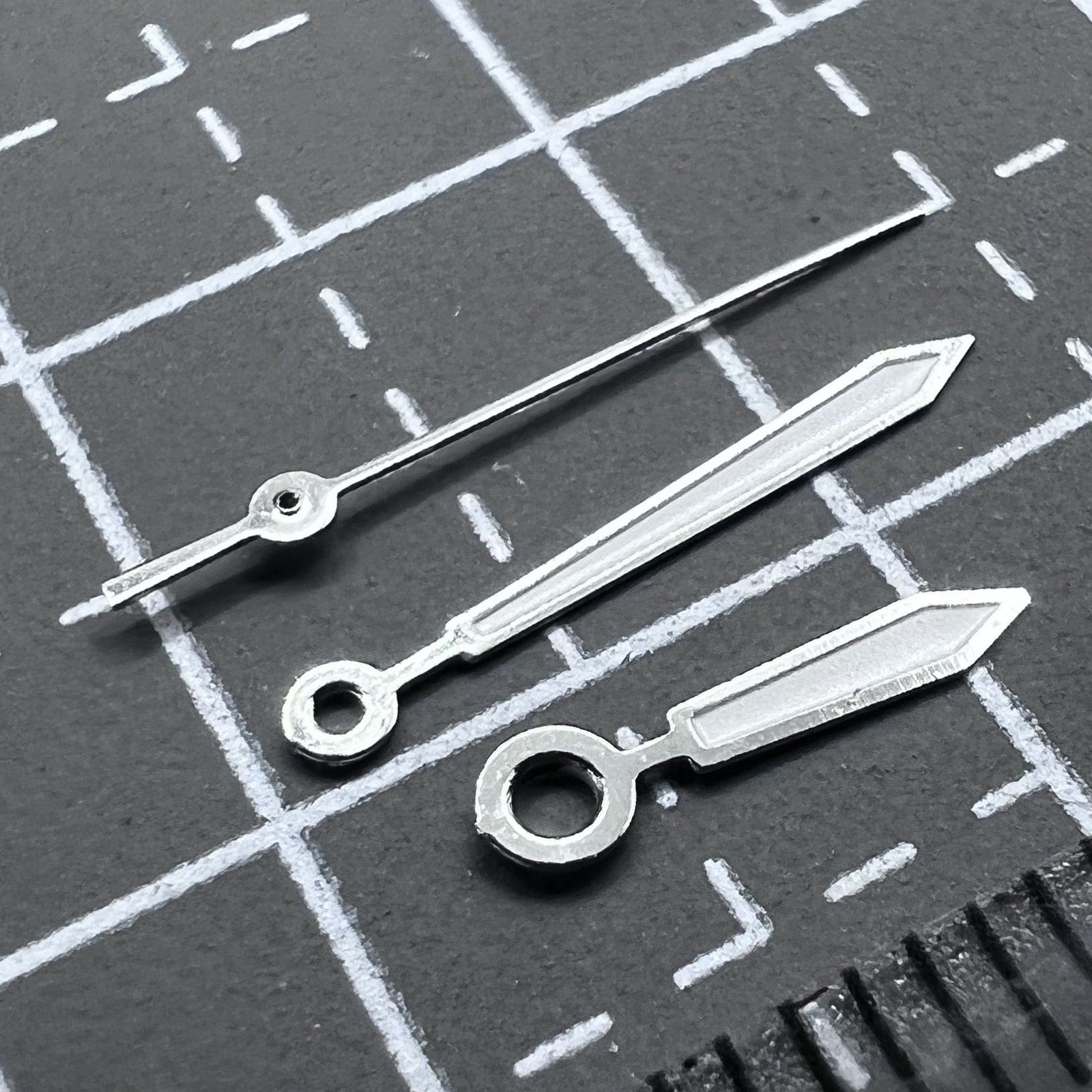 2 Sets/Pack White Arrow Shape Watch Hands For Miyota 2035 Watch Quartz Movement