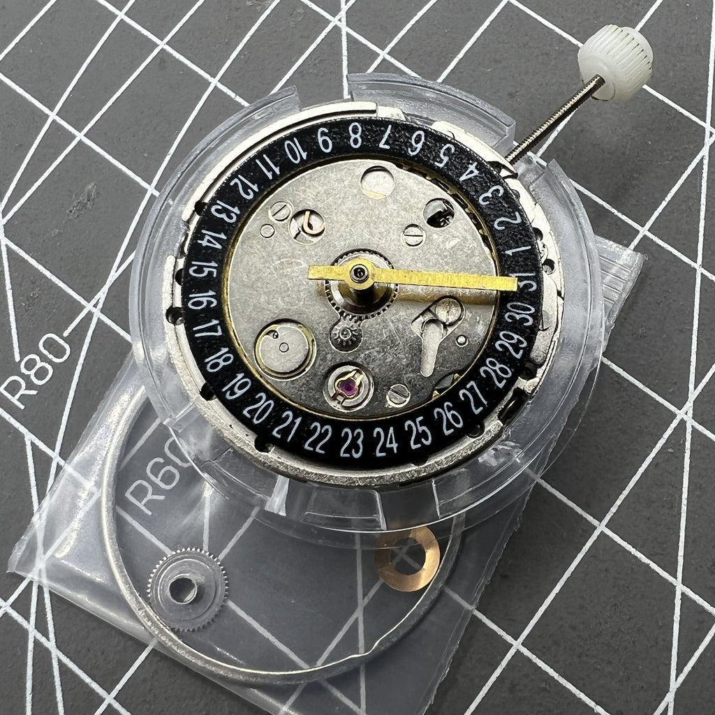 GMT Mechanical Movement Black Day Date Calendar at 6 For 2813