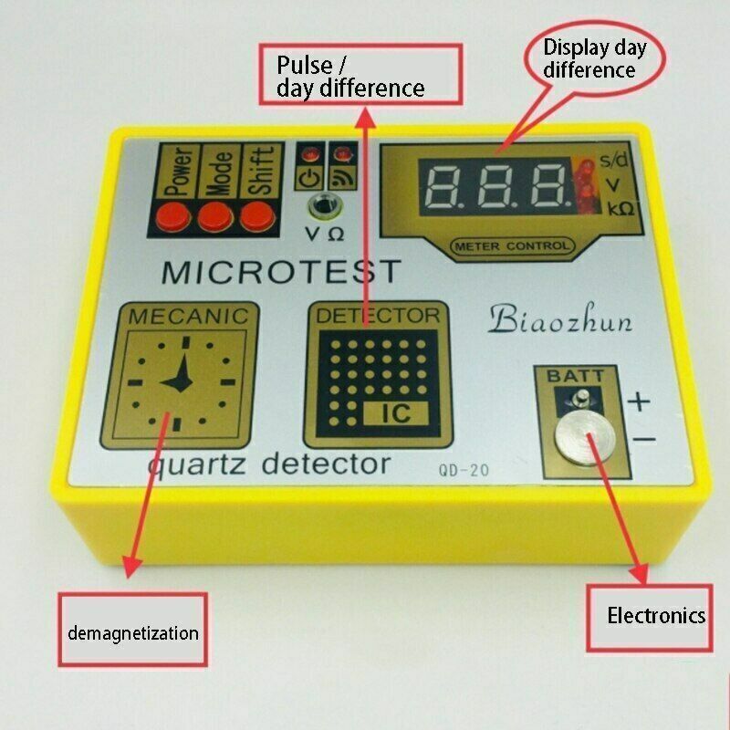 QD-20 Watch Maintenance Tool Quartz Movement Tester Can Measure the Battery