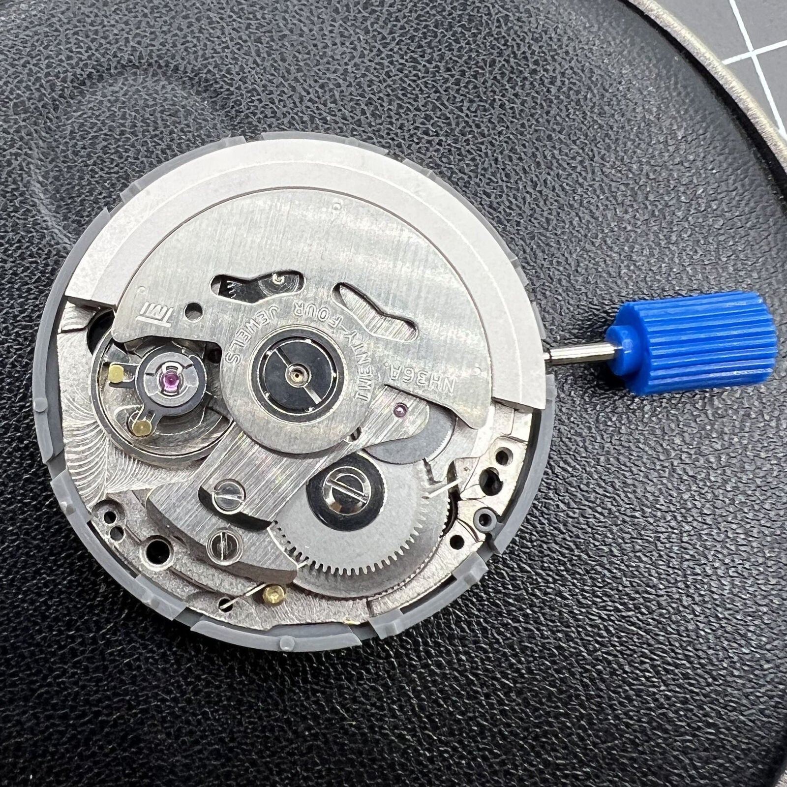 Black NH36 NH36A Roman Wheel Crown At 3.0 Automatic Mechanical Movement