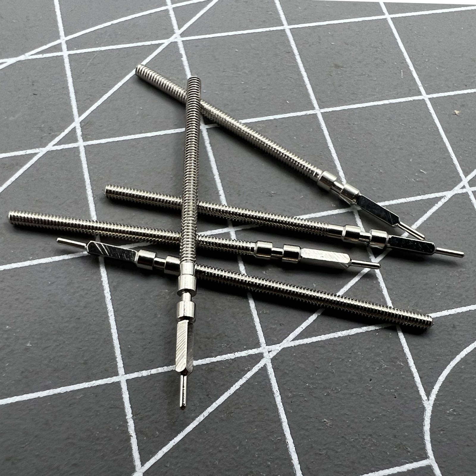2 PIECES Watch Winding Stems for Seagull / ETA 6497-1 ST3600 Movement