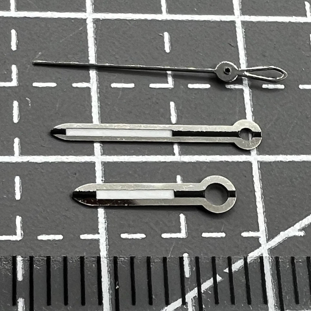 2 Sets/Pack Silver Trim Watch Hands Set for ETA 2824 2834 2836 2846 Movement
