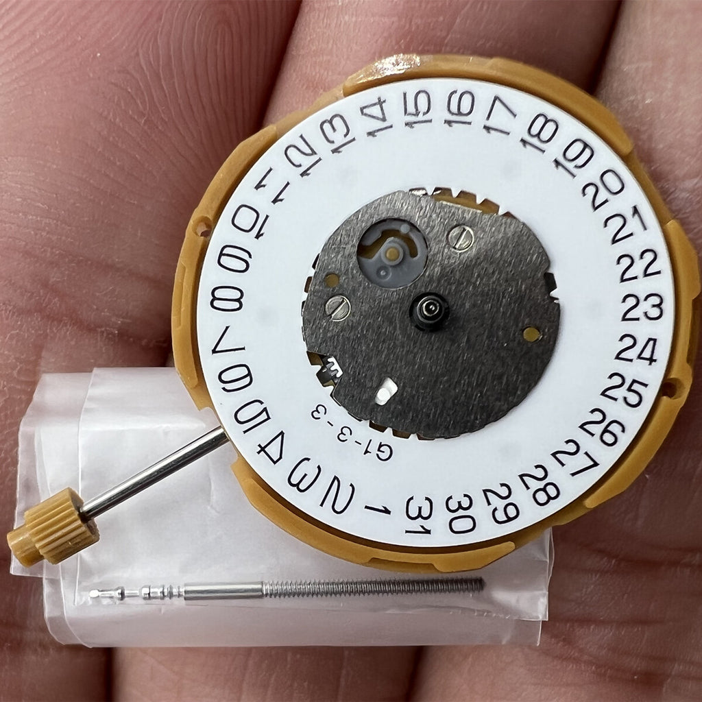 Miyota GM10 Japan Quartz Movement Date at 3
