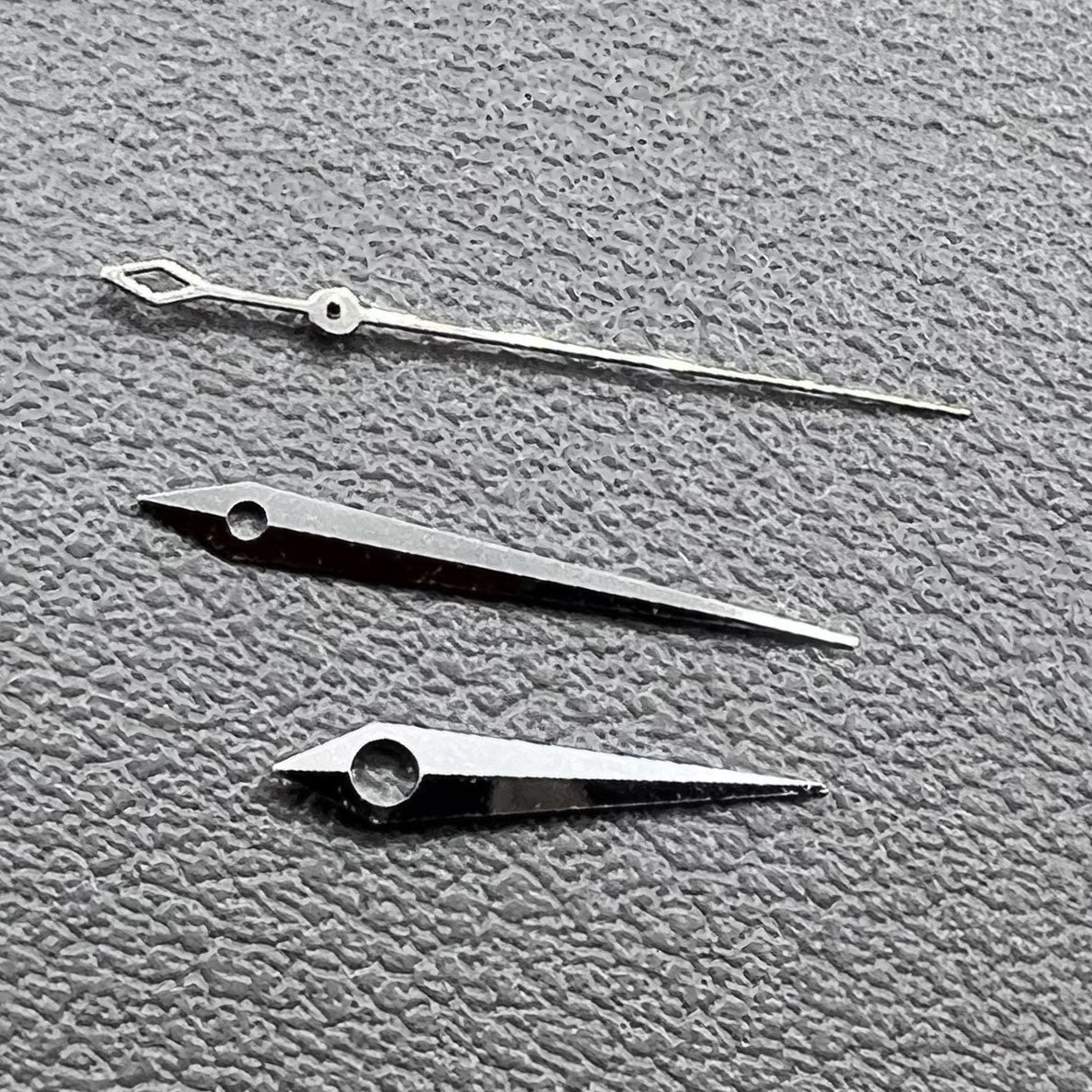 2 Sets/Pack 15mm Silver Rhombus Tail No Lume Hands for NH35/36 NH38 NH72 NH70