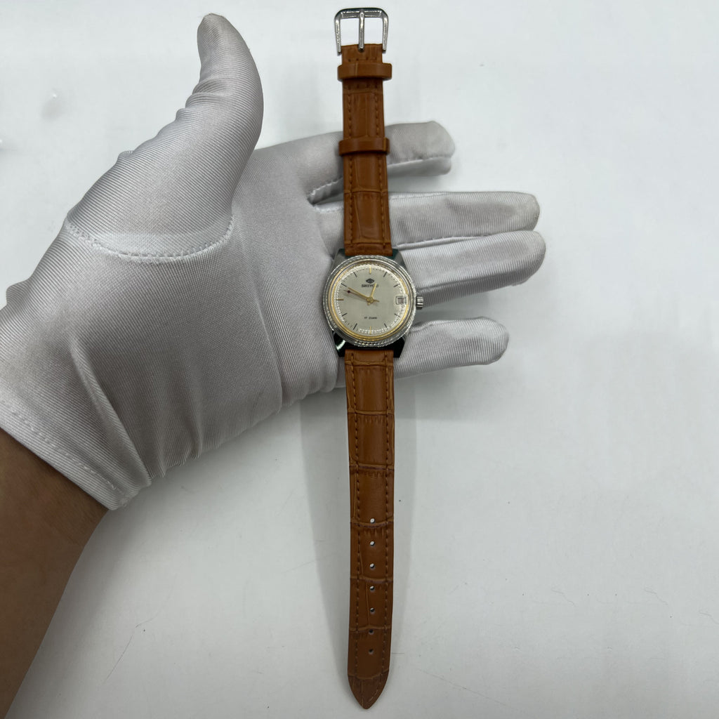 32mm Shiyou China Made Grey Manual Mechanical Watch 17 Jews Single Calendar
