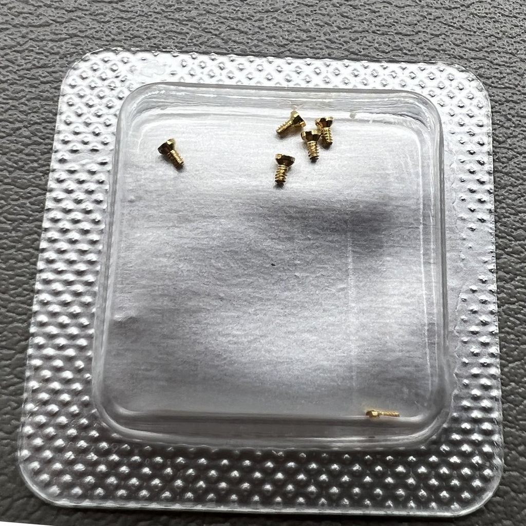 2 Sets 0.9 Back Cover Case Golden Screws for La Grande Classique De Longines L4