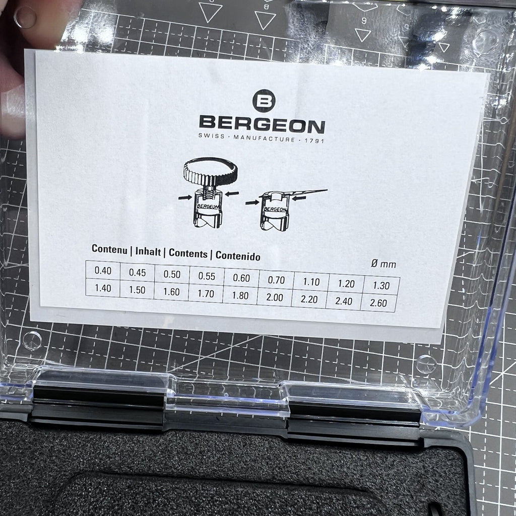 Swiss Bergeon 3010 Watch Crown, Case and Hand Tube Tightener Swiss Tool