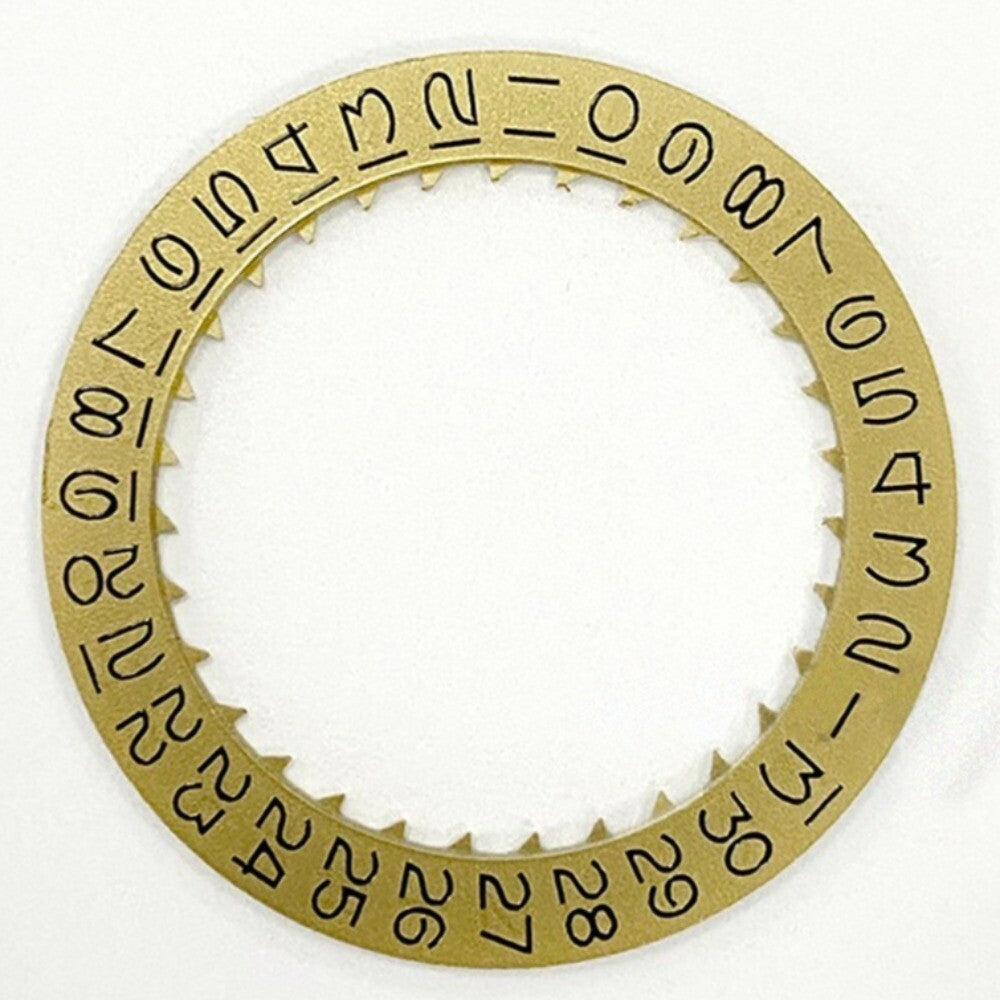 Vintage Numberal Font Golden Date Disk Wheel Date Wheel for Miyota 8215 Movement