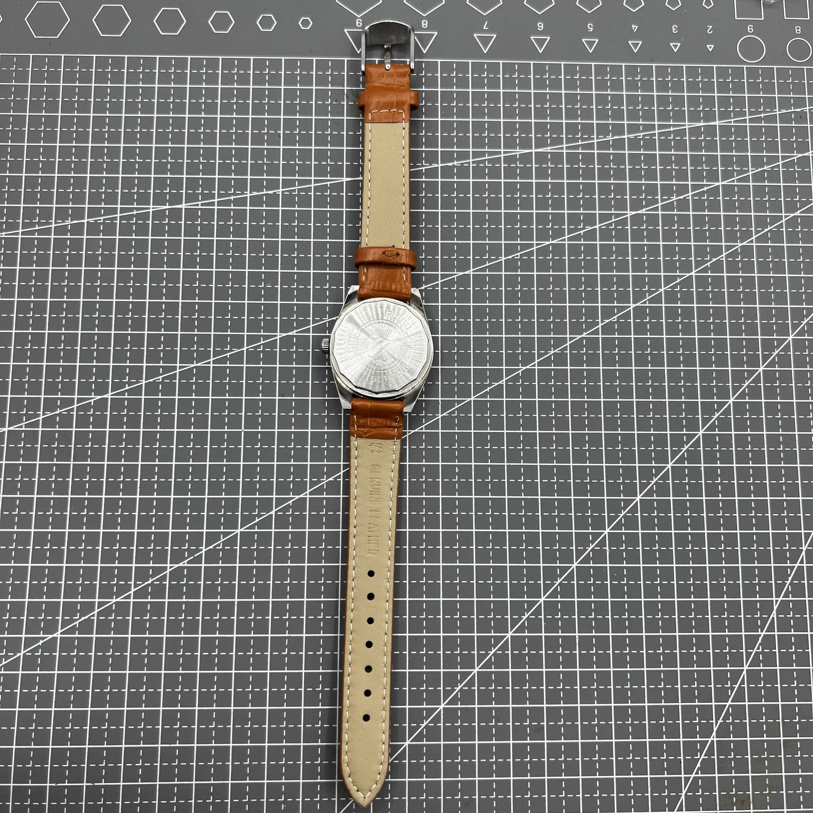 32mm China Made PUBU Manual Mechanical Watch 17 Jews Grey Dial Grey Nail