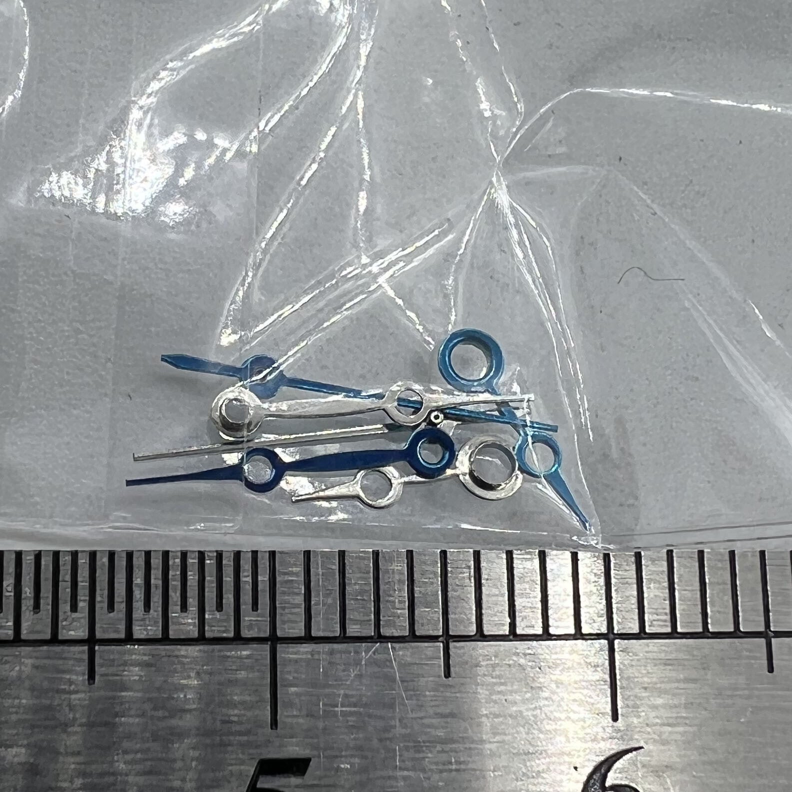 NO.1242 Blue Set of Watch Hands for Miyota 2035 Movement 12mm/10mm/7mm Length