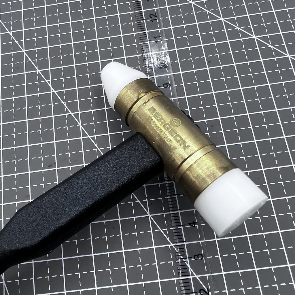 Swiss Bergeon 30516 Hammer with Interchangeable Tips Plastic Handle