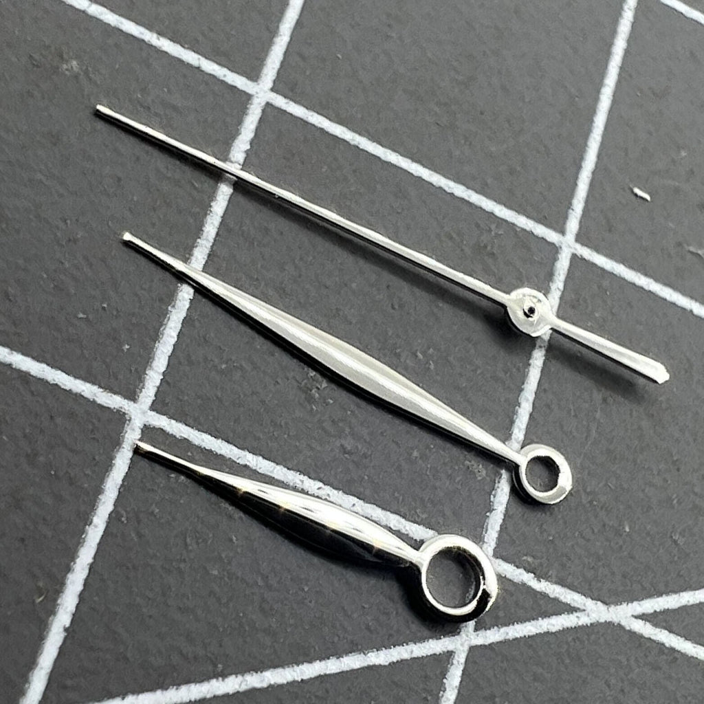 2 Sets/Pack Silver Hour/Minute/Second Hand Men Hands Set for Miyota 9015