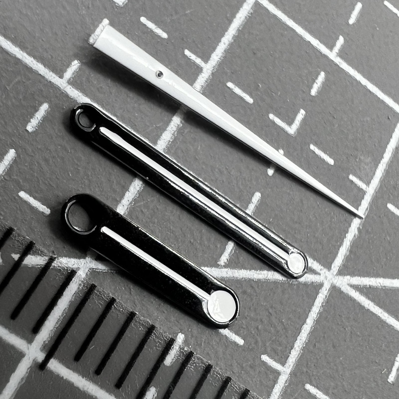 2 Sets/Pack 12mm Round Point Second Hand Watch Hands for Miyota 7T35 Movement