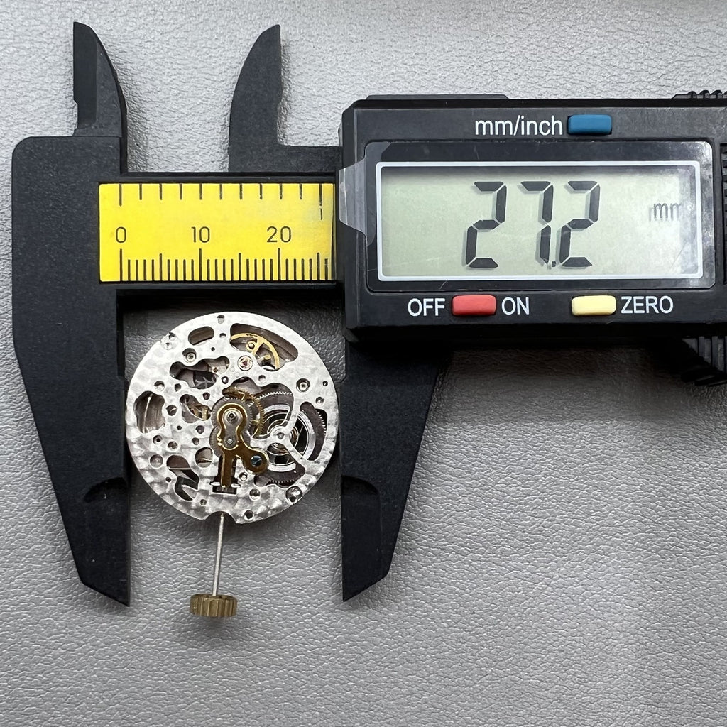 Hollow Hangzhou 2189 Automatic Mechanical Movement Red Rotor 3 Hands