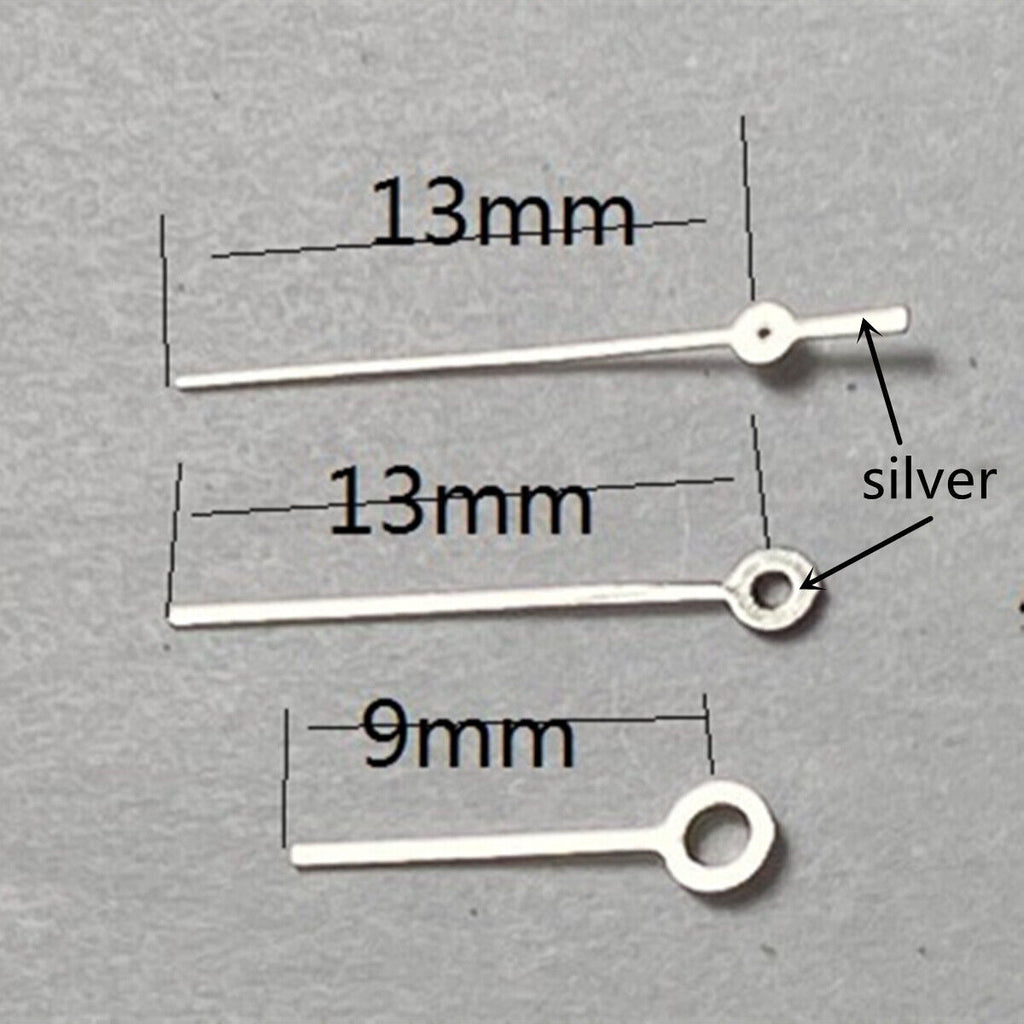 13mm Watch Hands Silver Trim for Miyota 2315 2035 2036 2115 2305