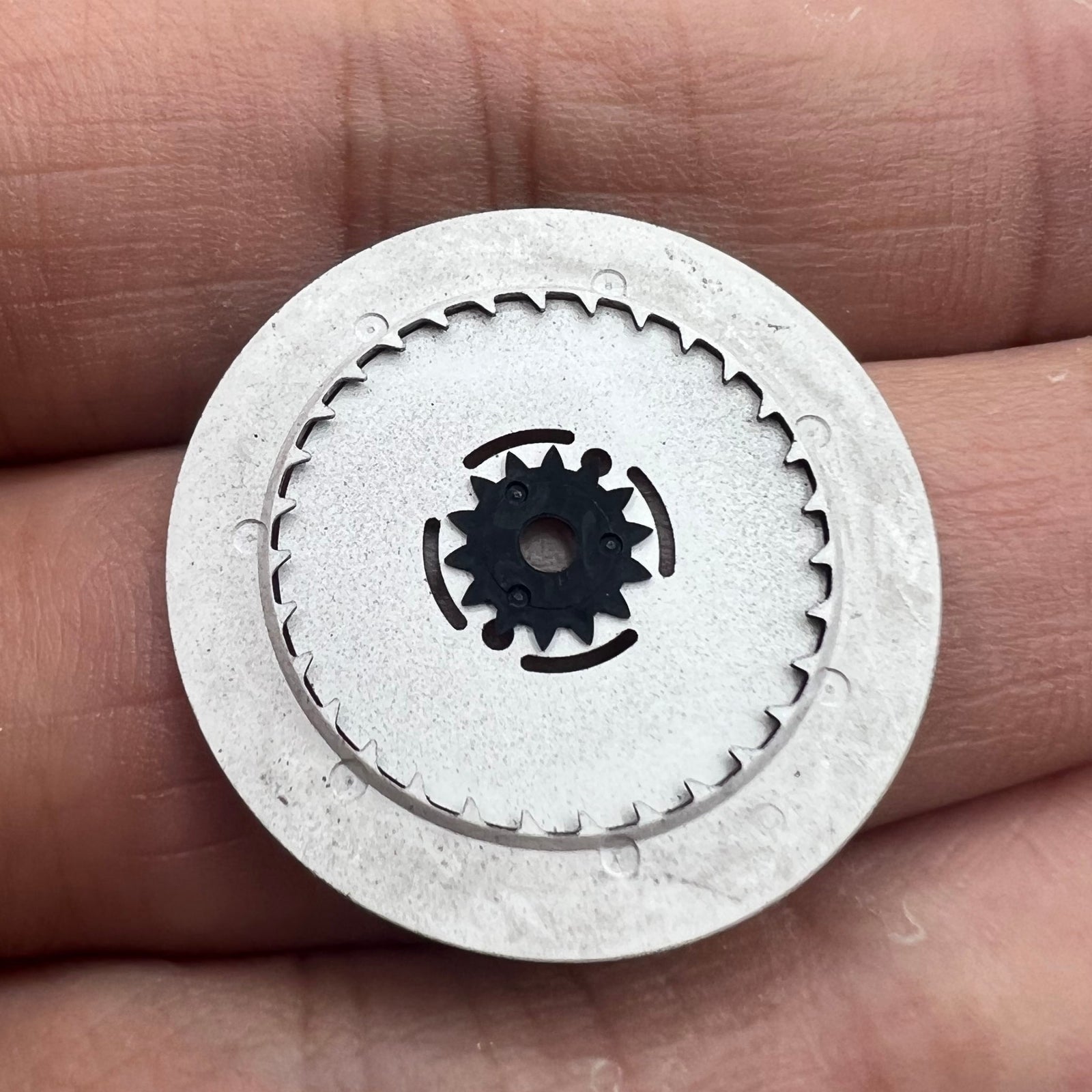 Green Lume Black Date Disk Wheel Week Wheel for Movement NH36 Date@3.8