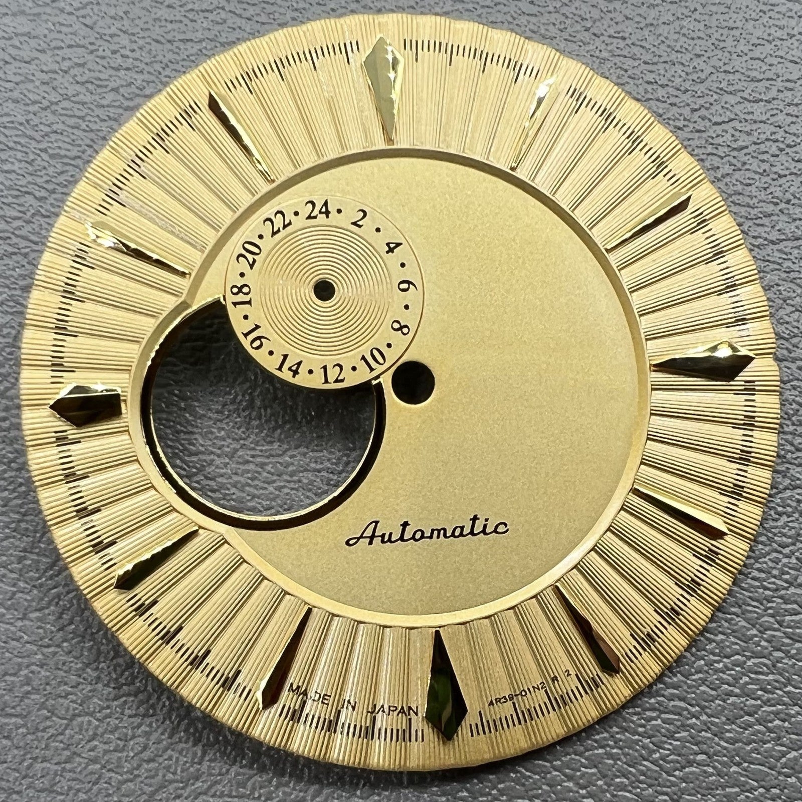 35mm Yellow Modified Cocktail Watch Dial No Lume for Movement NH39