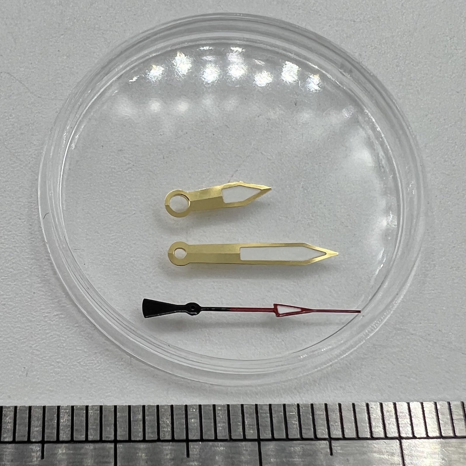 Watch Hands 7.5*12*12.5MM Golden Green Luminous For NH35A/NH36A Movement