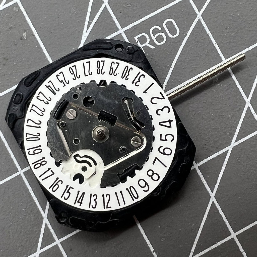 Japan VX22 Quartz Watch Movement Date@6 White Disk Replacement