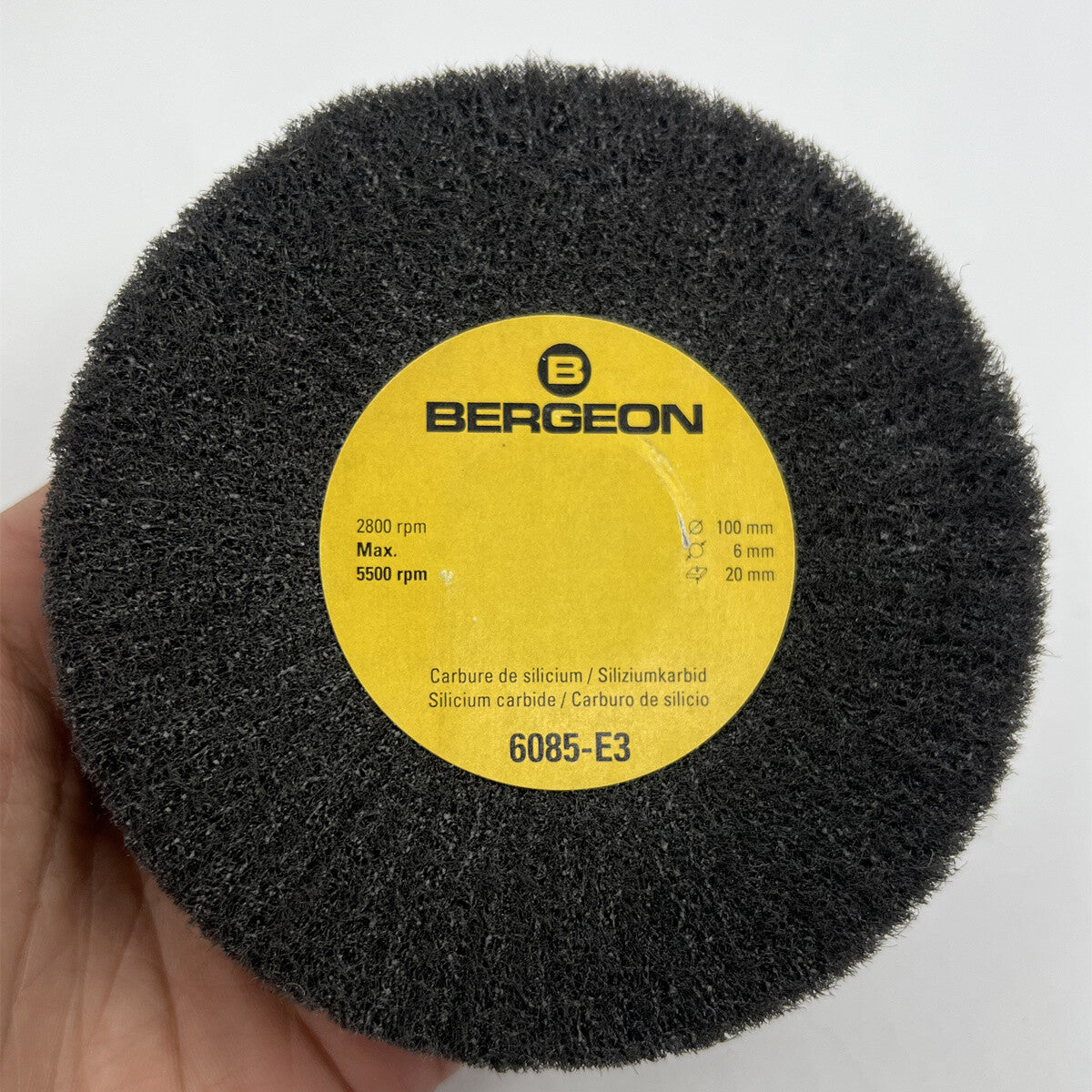 Bergeon 6085-E3 Very Fine Abrasive Satin Metal Finishing Wheel Watches