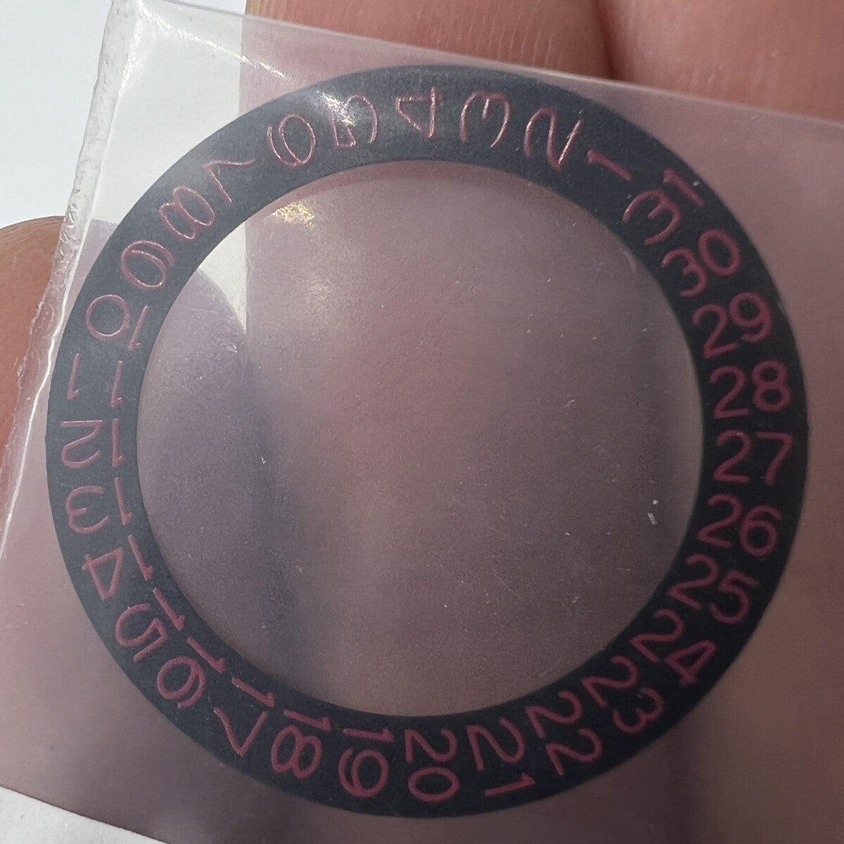 Black Background Red Character Date Disk Date Wheel for NH35 NH36