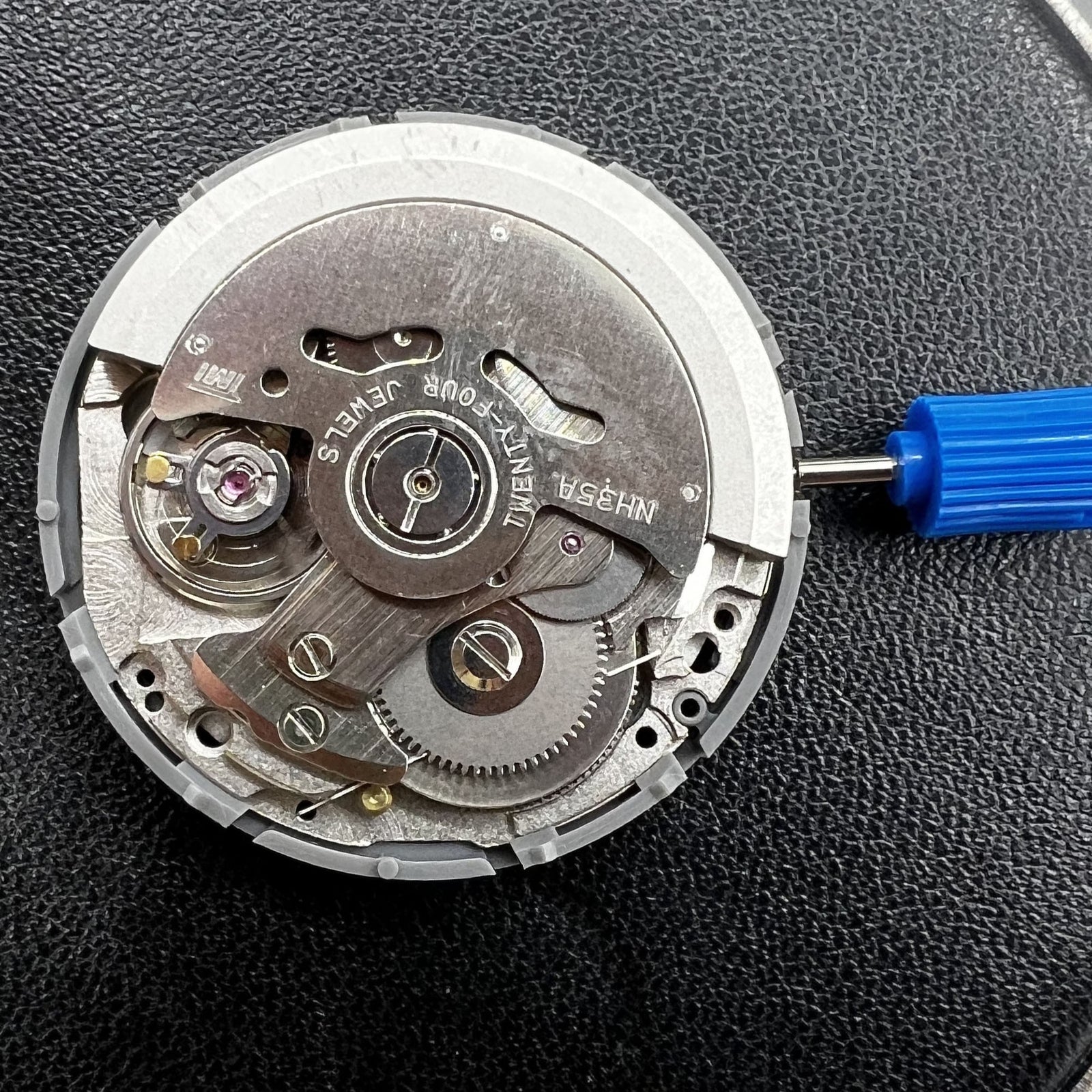 SEIKO NH35 Black Disk Mechanical Automatic Watch Movement Date At 6