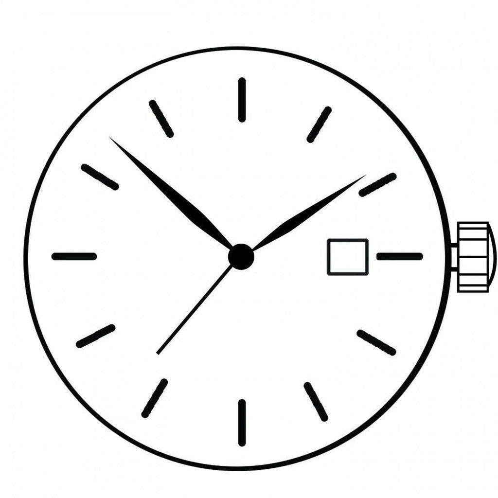 Miyota GM10 Japan Quartz Movement Date at 3