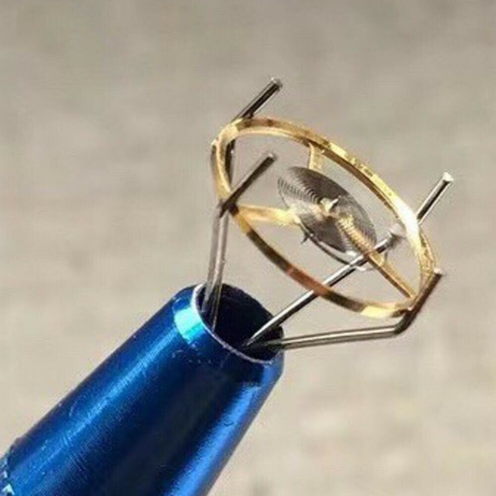 Alloy Non-Slip Watch Movement Balance Wheel Pin Vise Clamp Watch Holding