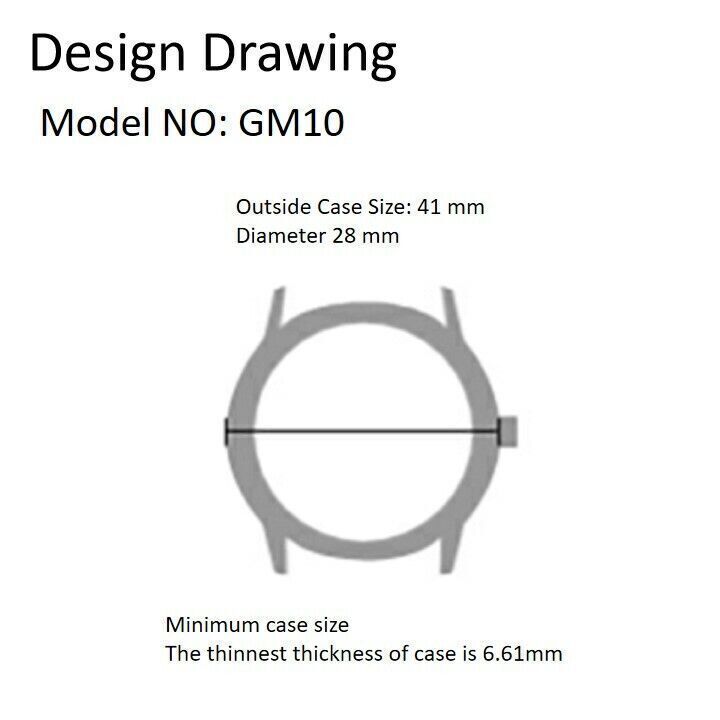Miyota GM10 Japan Quartz Movement Date at 3