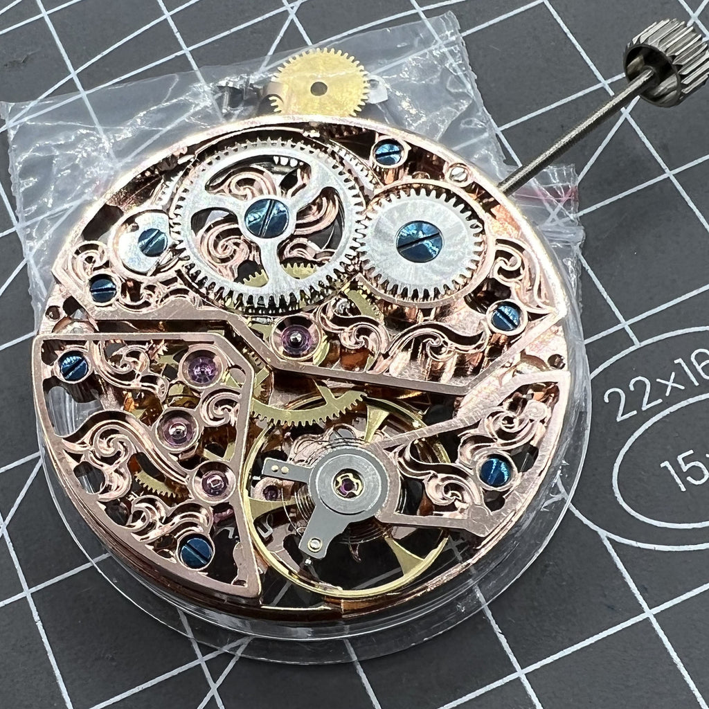 Seagull ST3600 6497 Carved Hollow Hand Winding Manual Mechanical Movement