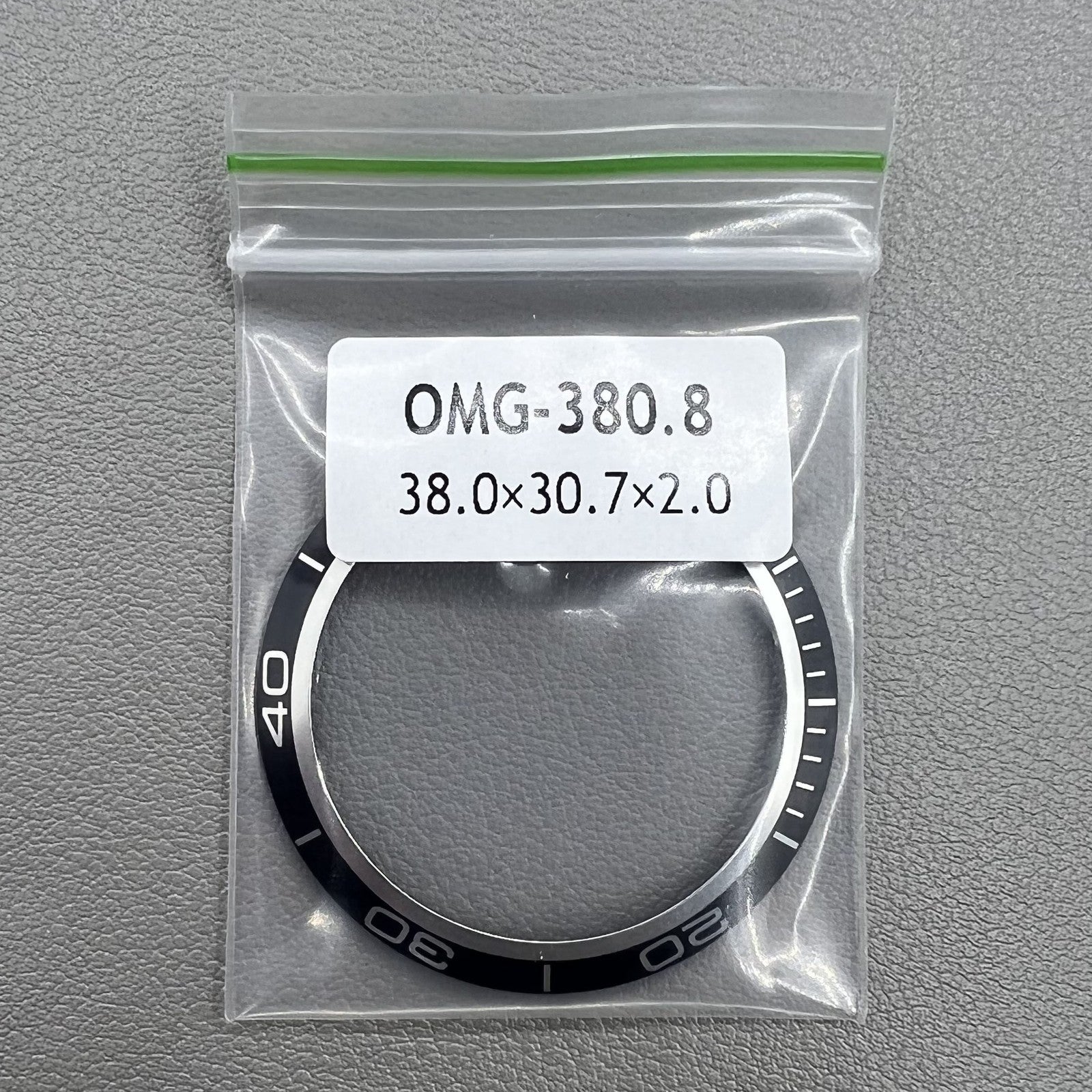38mm Black Aluminium AlloyWatch Bezel Insert for Omega Seamaster 600