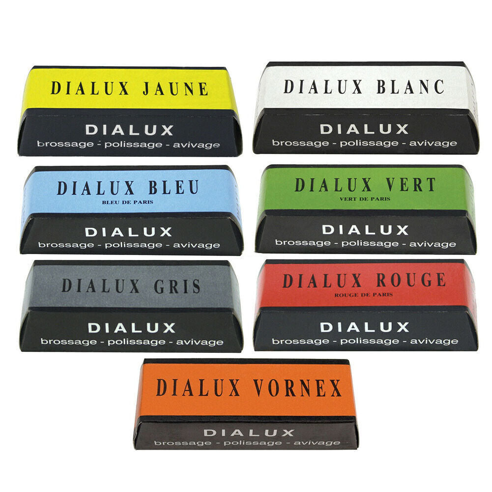 Bergeon 5885 DIALUX Rouge Polish Brossage Assortment of 7 Polishing Products