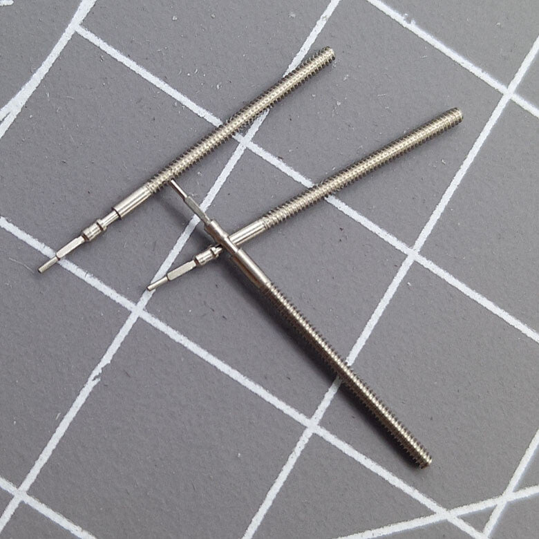 3 PIECES Watch Winding Stems Fit for Miyota 1N12 1M12 1L02 1M02 1L12 Movement