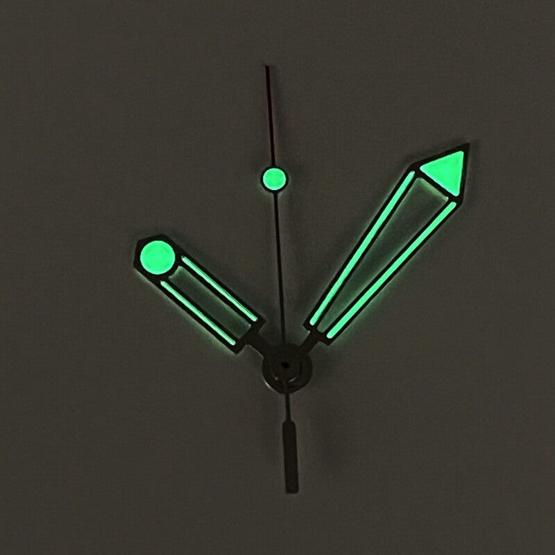 Green Luminous Watch Hands Set For NH35 Movement P2-1-C