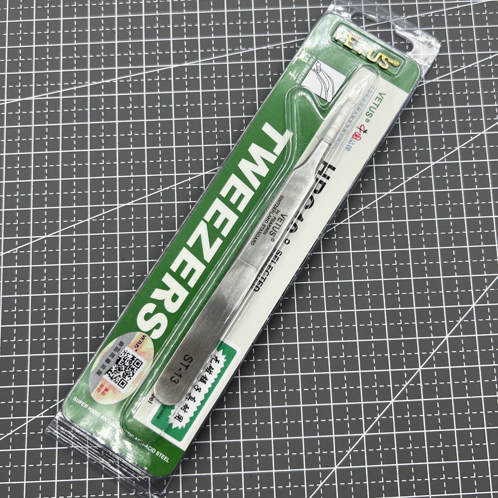 ST13 Tweezer Antimagnetic Superhard Anti-Acid Stainless Steel Anti Magnetic