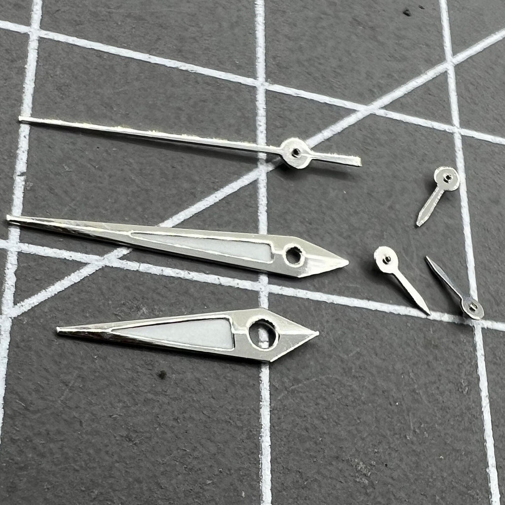 2 Sets/Pack Silver Trim Green Luminous Hands for VX3J VX9J VX7J VX3N VX9N VX42