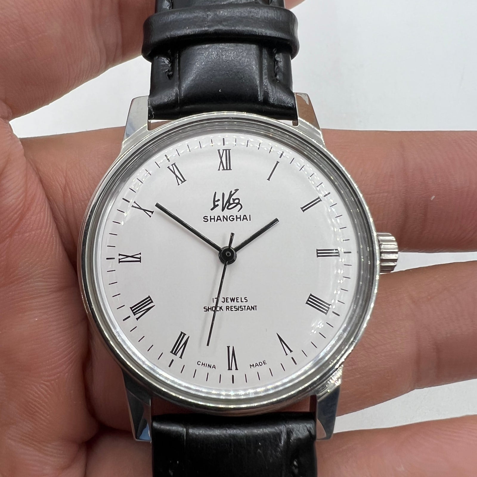 36mm Shanghai Factory Made 8120 Manual Mechanical Watch Shock-Resistant 17 Jews