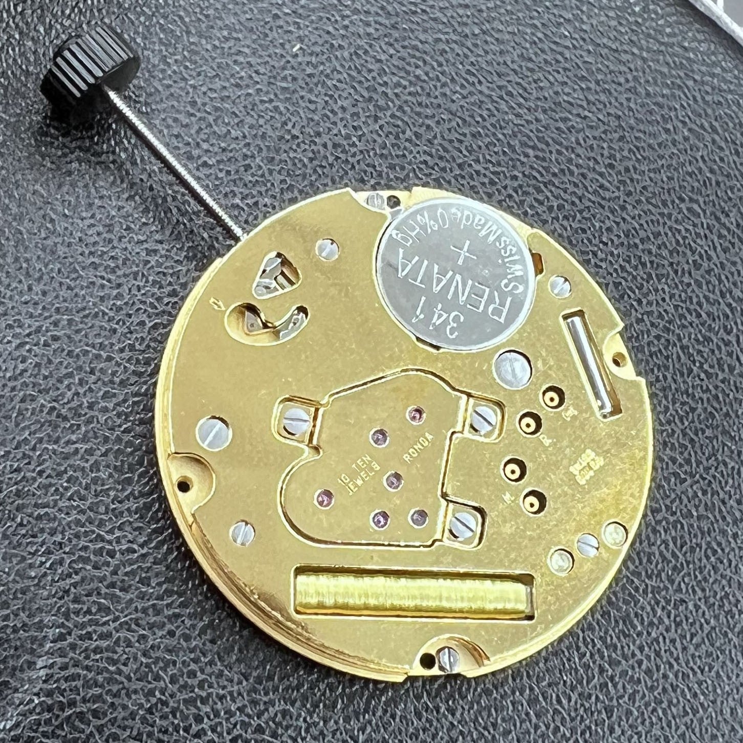 Swiss Ronda 1009 Watch Quartz Movement Date at 3 2 Hands