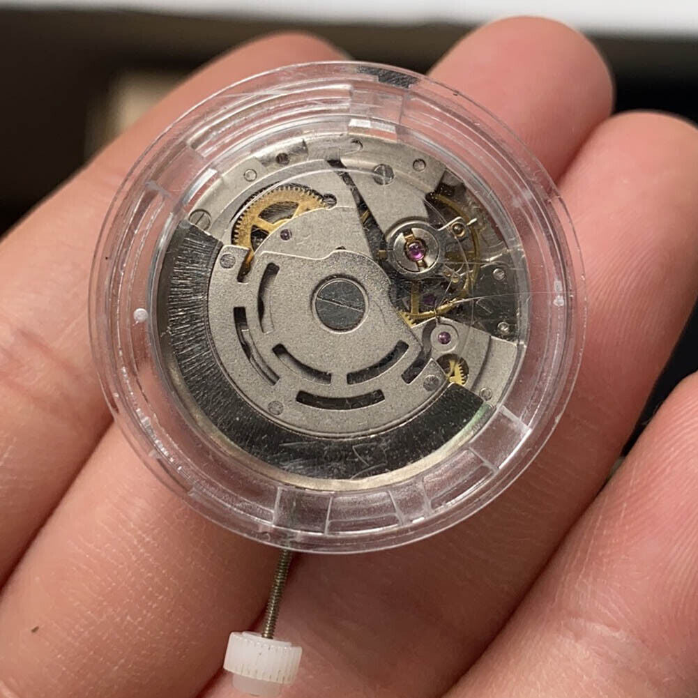 DG2813 Automatic Mechanical Movement 3 Hands Silver Mingzhu 2813 Golden Wheels