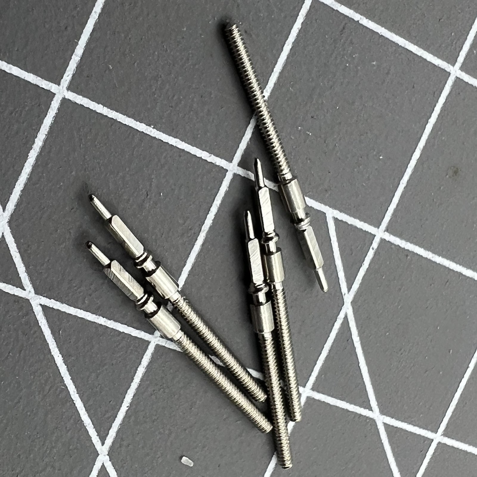 2 PIECES Watch Winding Stems Spare Parts Fit for ETA 2783 2784 2789 Movement