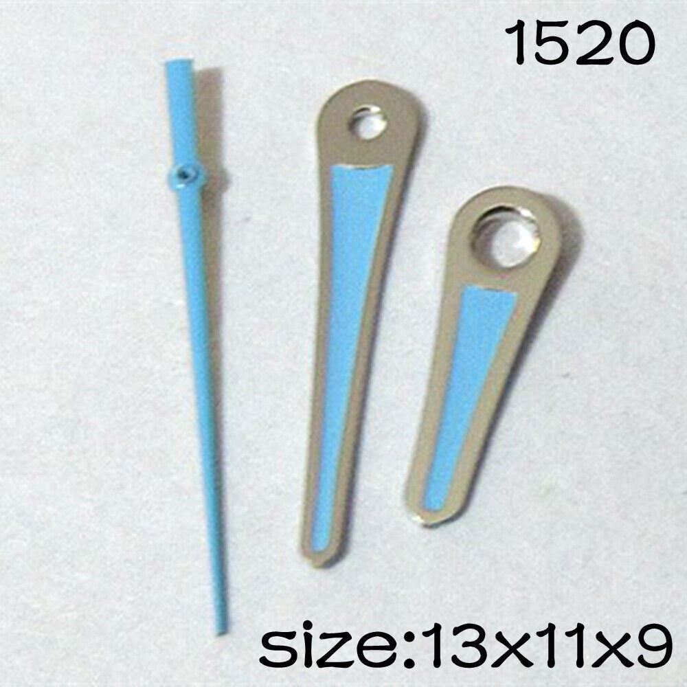 2 Sets/Pack Blue Painted Sets of Watch Hands for Miyota 2035 Movement