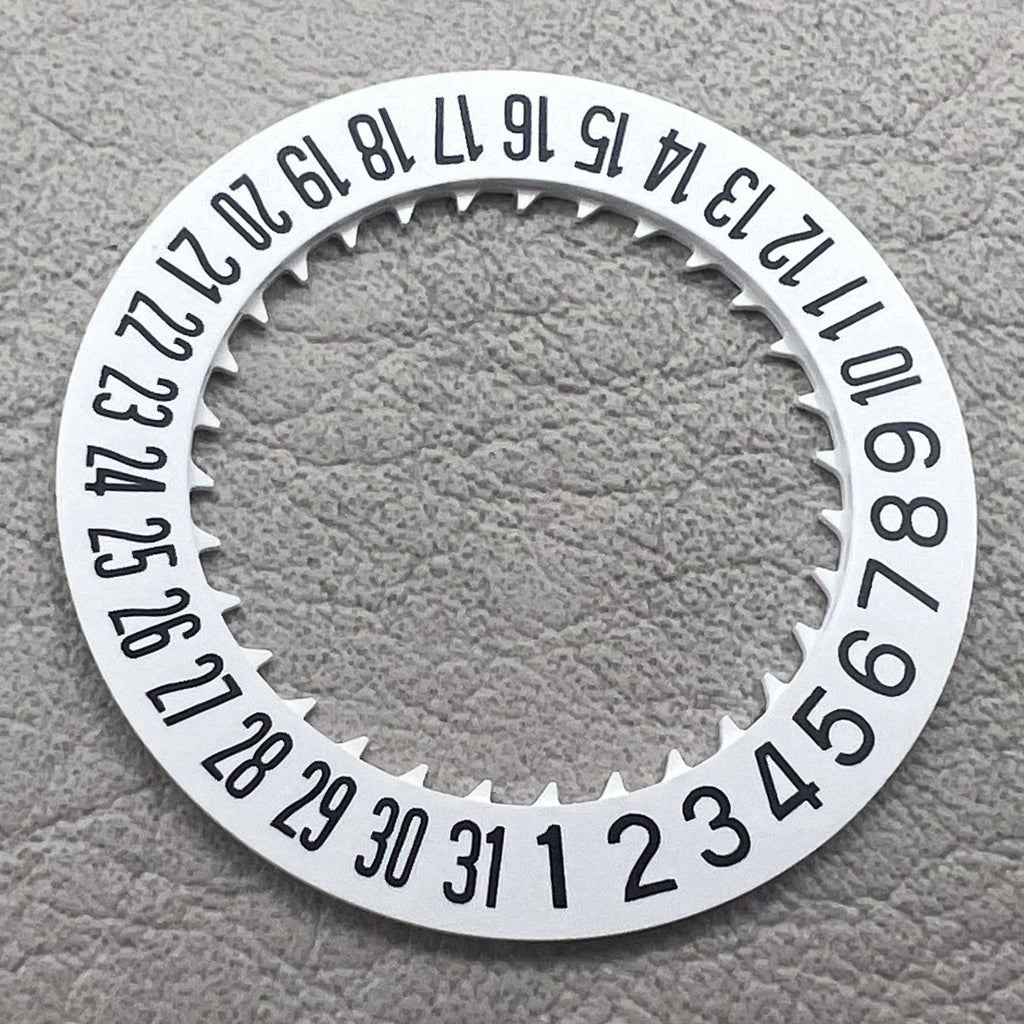 2 PIECES White Date Disk Wheel Date Wheel Date At 6 Fit for Movement NH35 NH36